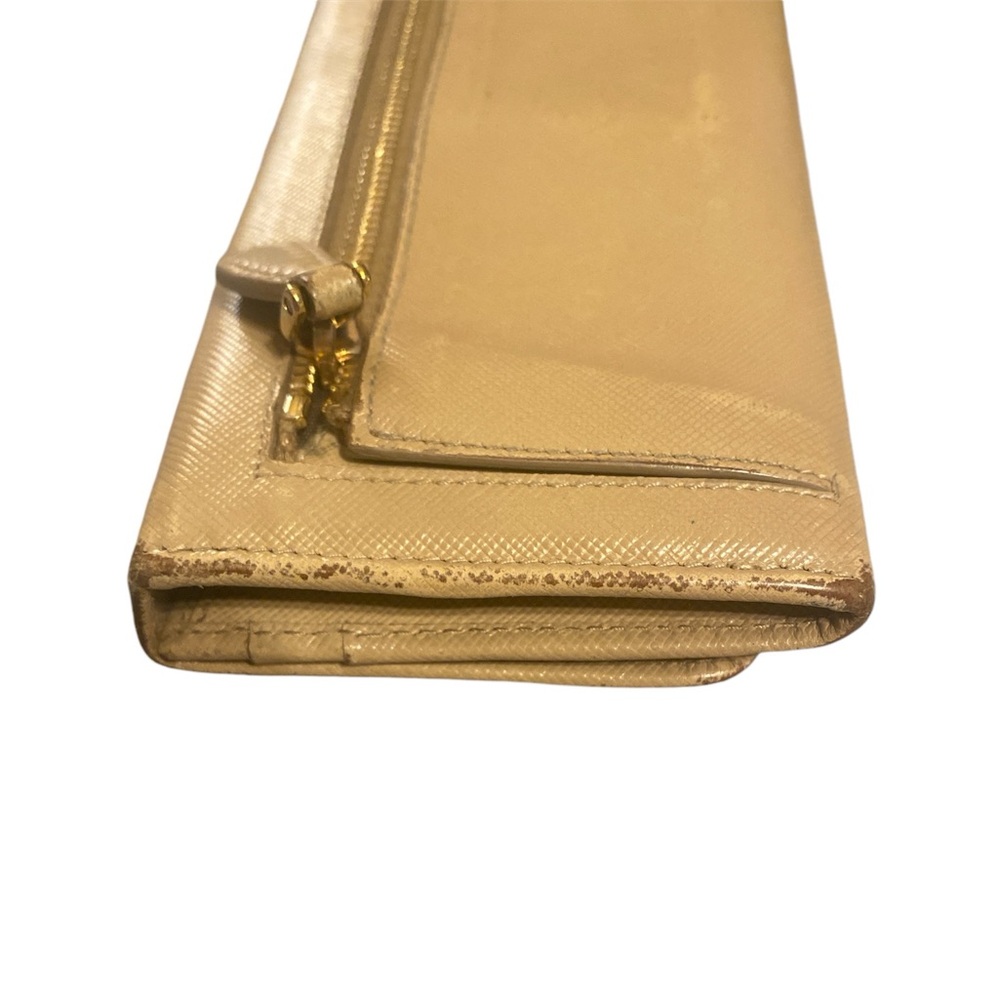 Authentic PRADA Saffiano Metal Sabbia Wallet w/ Card of Authenticity- Box Incl. - Picture 6 of 8